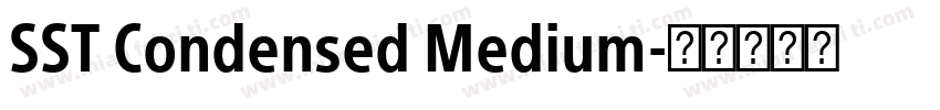 SST Condensed Medium字体转换